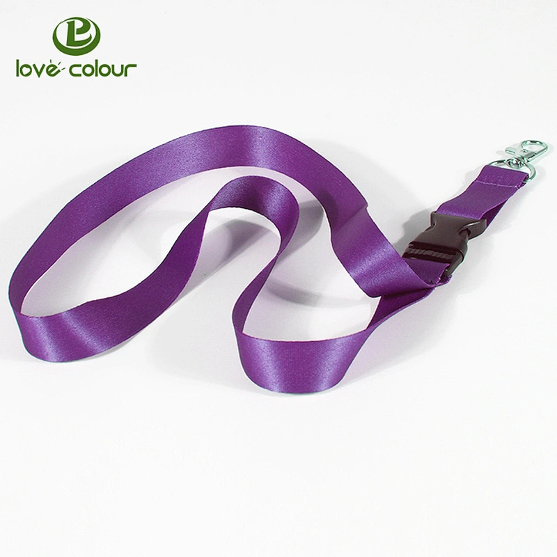 Custom polyester 1 inch lanyard with breakaway buckle