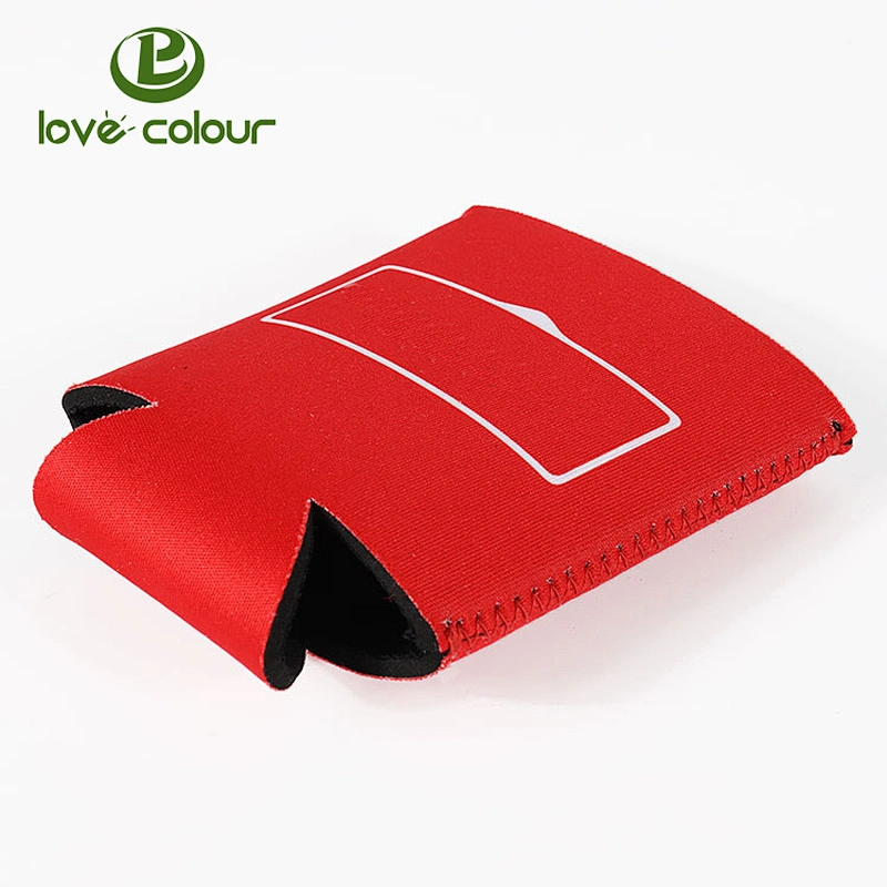 Eco-friendly customized wedding favors neoprene can cooler cover with magnet