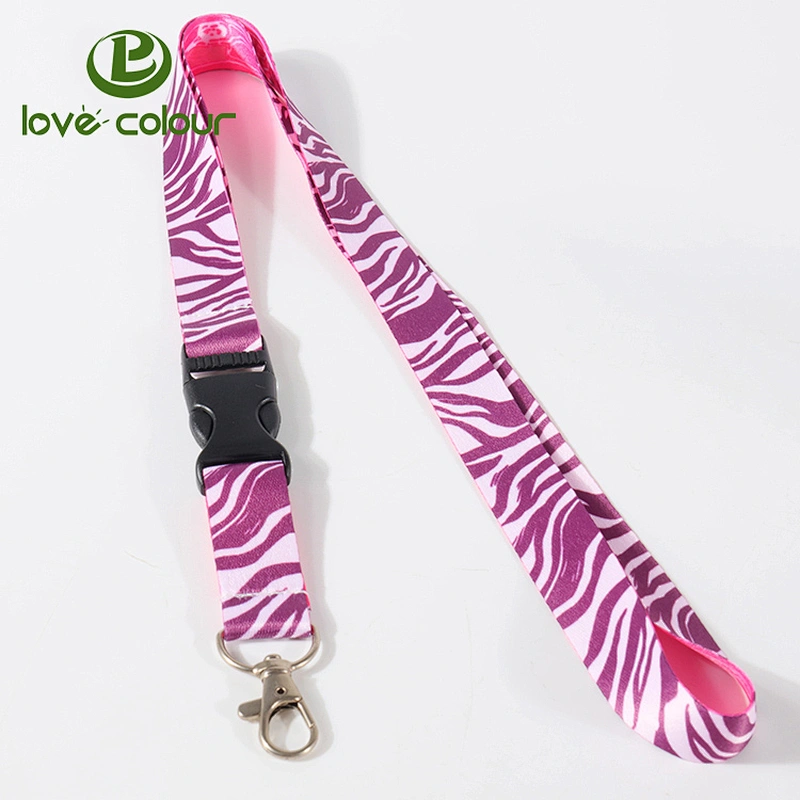 Custom polyester university event id neck ribbon personalised lanyards