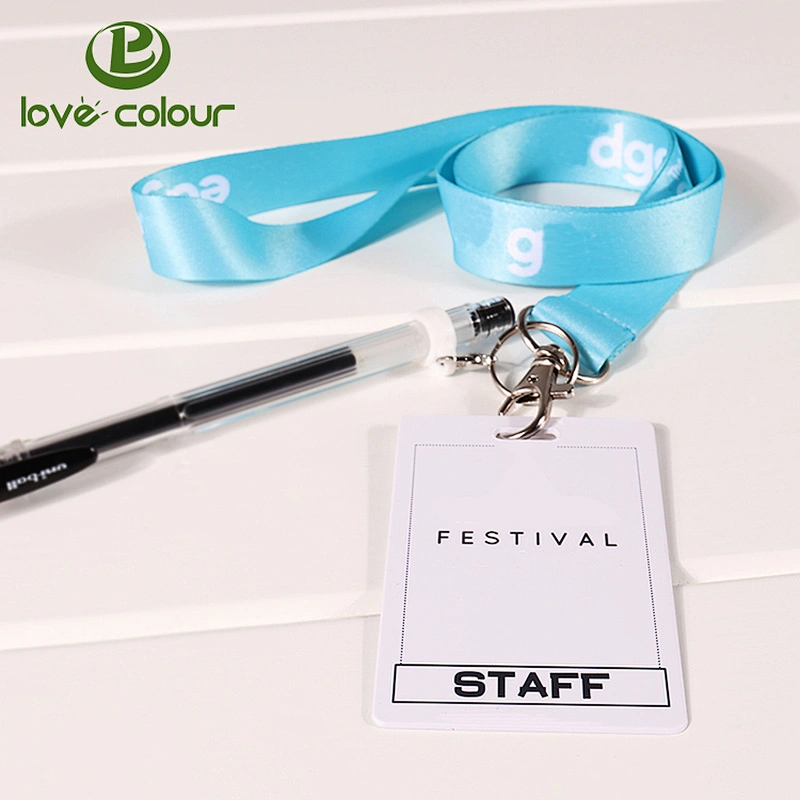 Custom polyester full color printing neck lanyard for a conference