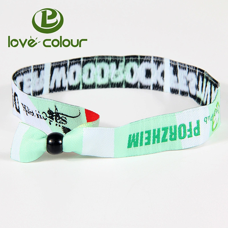 Polyester Disposable Woven Wristbands for Events in Bulk