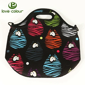 Fashion Style Outdoor Travel Cooler Lunchbox Thermal Tote Neoprene Lunch Bag