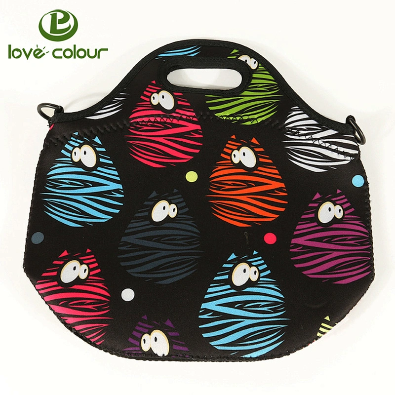 Fashion Style Outdoor Travel Cooler Lunchbox Thermal Tote Neoprene Lunch Bag