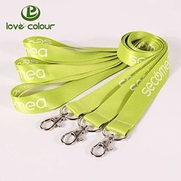 Polyester neck lanyard key chain with custom logo