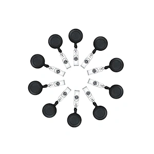Black retractable Reel ID Badge For Key