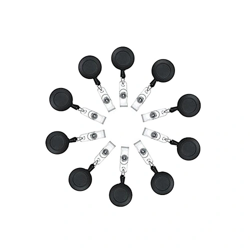 Black retractable Reel ID Badge For Key