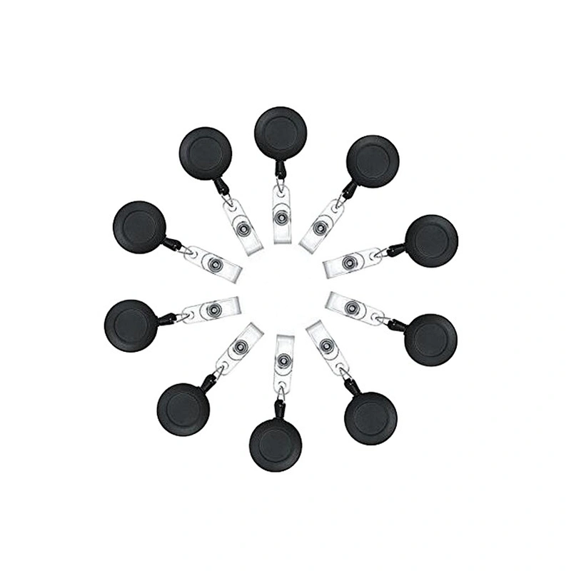 Black retractable Reel ID Badge For Key
