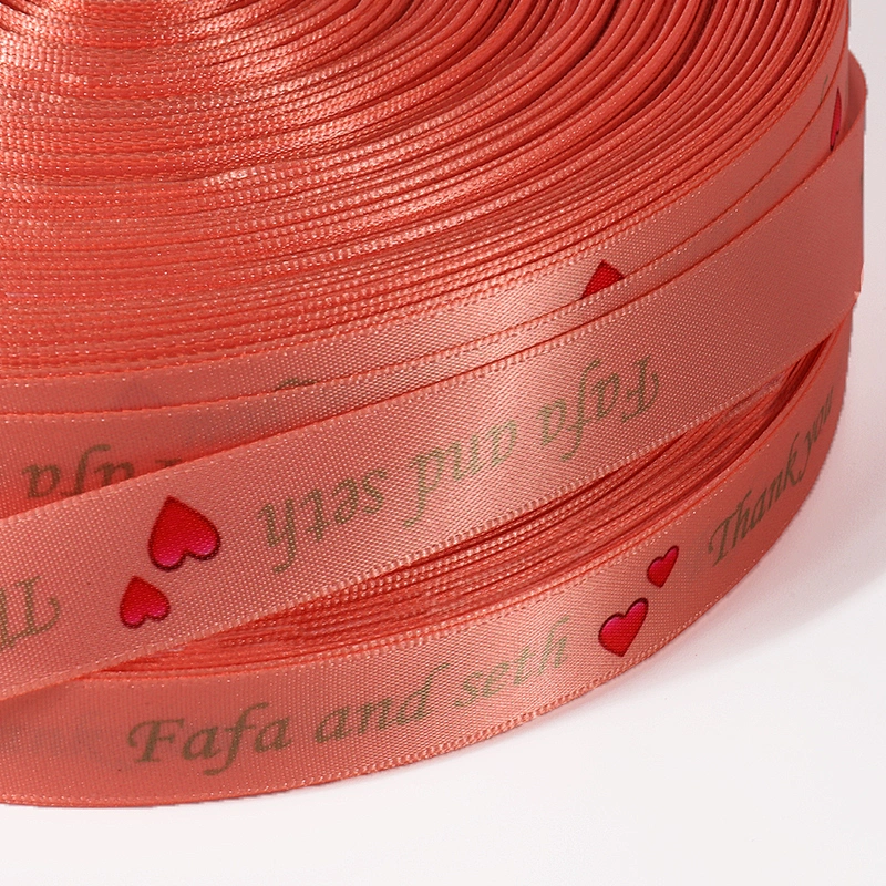 Custom pattern satin ribbon for party