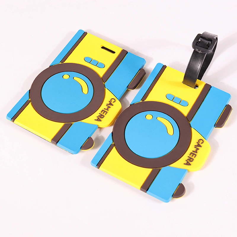 Standard size custom pvc plastic luggage tags