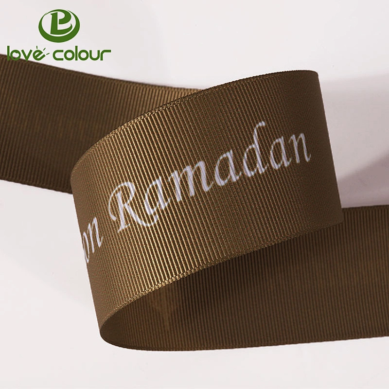 Custom 1.5 inch grosgrain webbing for bag