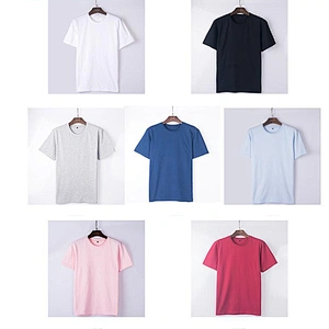High quality 100% cotton men's t-shirt custom printing logo wholesale cheap blank t shirt