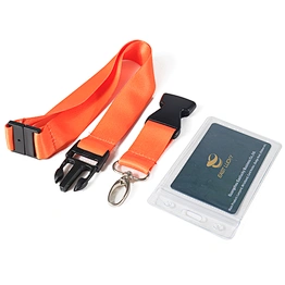 High Quality Printed Custom Polyester Lanyard with Name Card