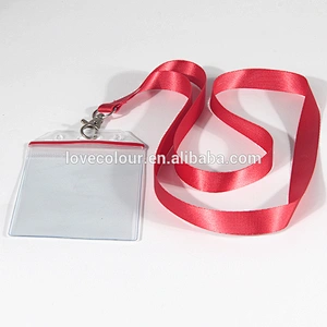 Promotional polyester single custom nurse lanyard with badge holder