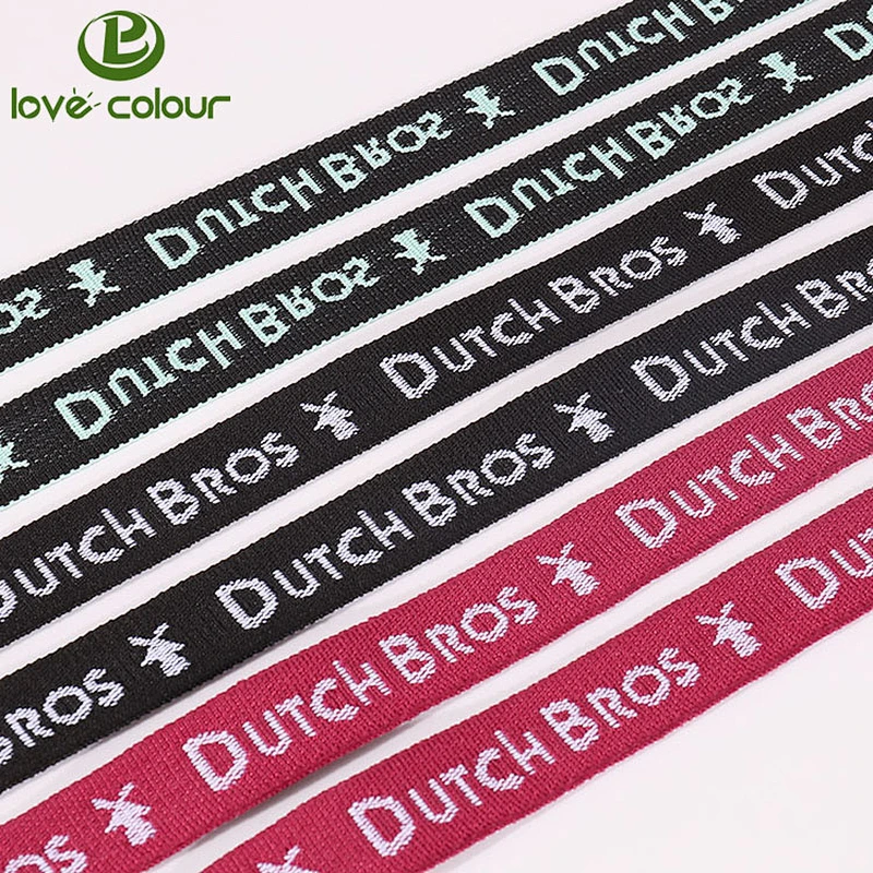 Custom made woven ribbon with printing your company name