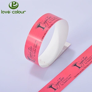 Custom printed event wristband paper for tickets
