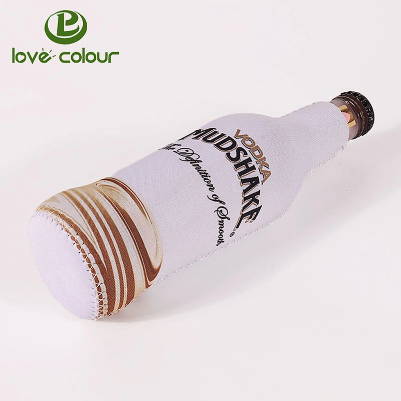 Party Drink Black Blank Beer Bottle Sleeves Coolers Neoprene Insulators Coolies With Zipper