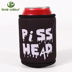 Custom Printed Cartoon Neoprene Beer Can Sleeve Cooler