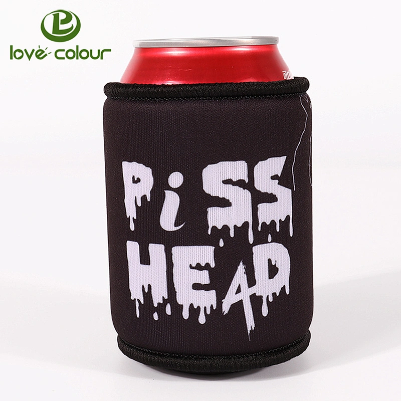 Custom Printed Cartoon Neoprene Beer Can Sleeve Cooler