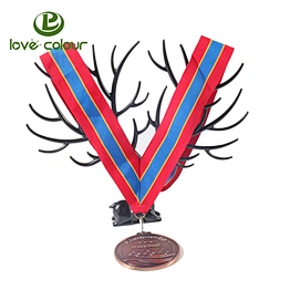 High quality custom polyester ribbon sport event medal  lanyards