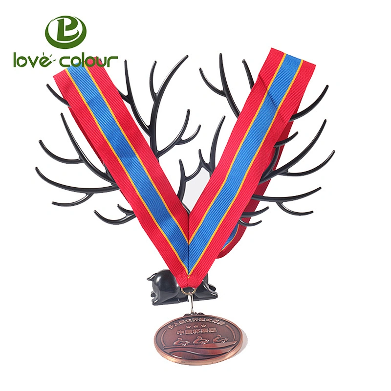 High quality custom polyester ribbon sport event medal  lanyards