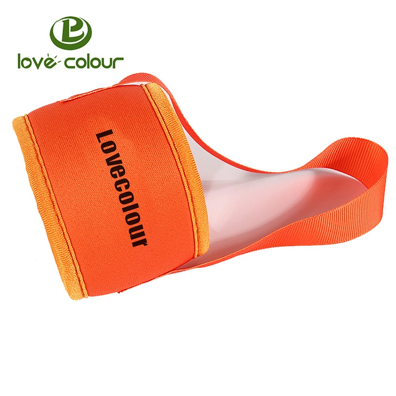 Cheap custom neoprene cup sleeve holder with lanyard