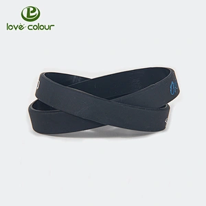 Factory custom fashion silicone bracelets rubber printing wristband