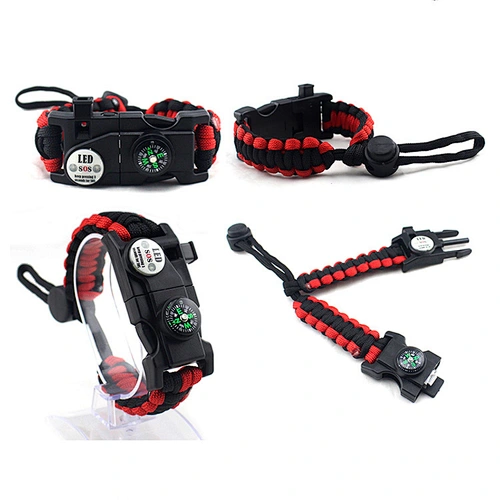 Outdoor Camping Adjustable LED Light Emergency Bracelet