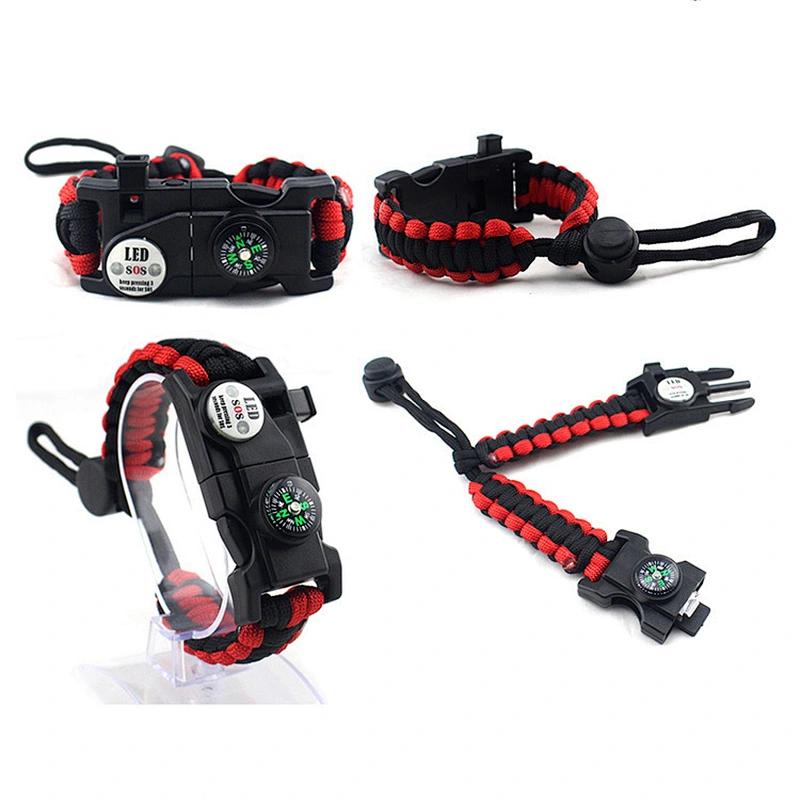 Outdoor Camping Adjustable LED Light Emergency Bracelet