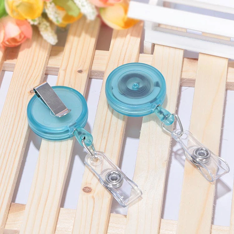 Custom plastic retractable badge reel for keychain