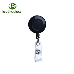 Retractable Black Badge Reel Holders with Belt Clip