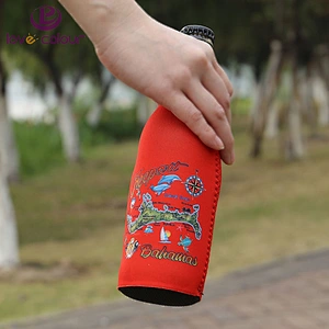 Custom neoprene water bottle holder stubby holder cooler sleeve