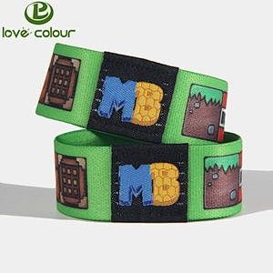 New custom polyester fabric elastic wristband bracelet