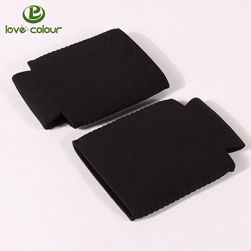 Custom black color neoprene beer can sleeve from China manufacturer