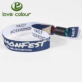 New custom woven wristbands with smart lock for outdoor music events