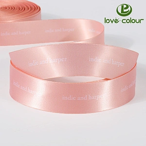 Custom bright color satin ribbon for gift