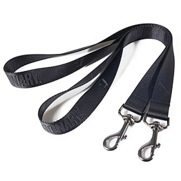 High quality Black embossed nylon neck lanyard with carabine hook