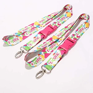 Popular custom polyester lanyards strap with your own logo for party