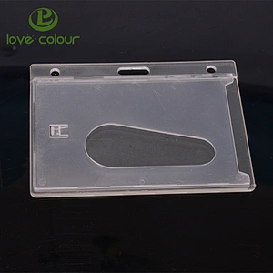 Promotional custom plastic hard ID card holder