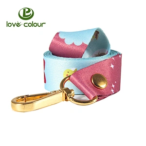 Durable long lanyard with golden hook for holding office id or student card