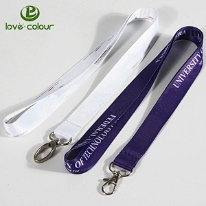 Design new product sublimation polyester lanyards with custom cute logo
