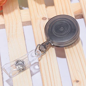 Popular Custom translucent plastic badge reel for promotional