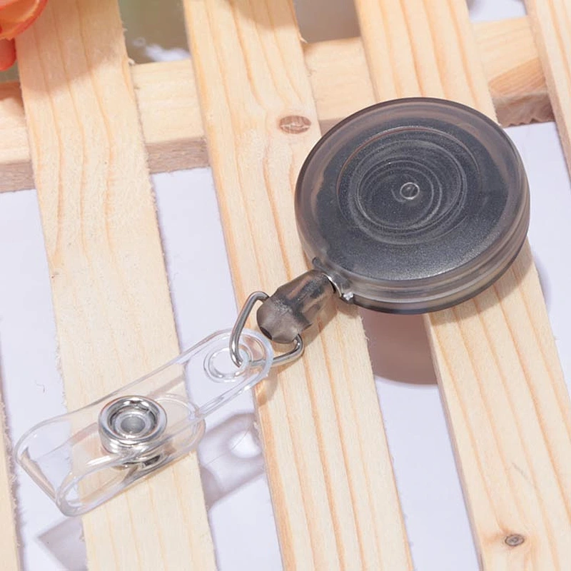 Popular Custom translucent plastic badge reel for promotional