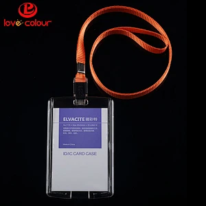 Vertical ID Heavy Duty Plastic Card Holder For Wholesale