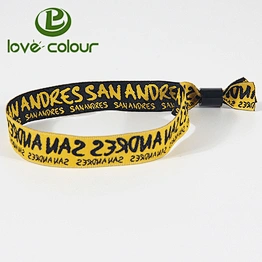 High quality custom stripe wristbrand/polyester woven wristband