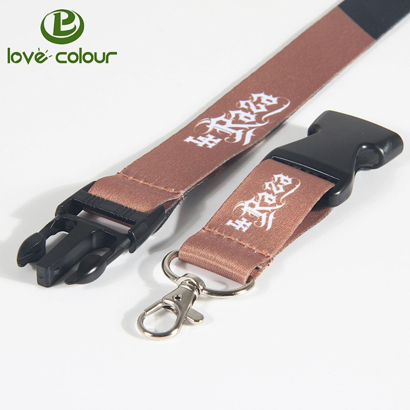 Factory direct sale custom polyester lanyards strap for keys