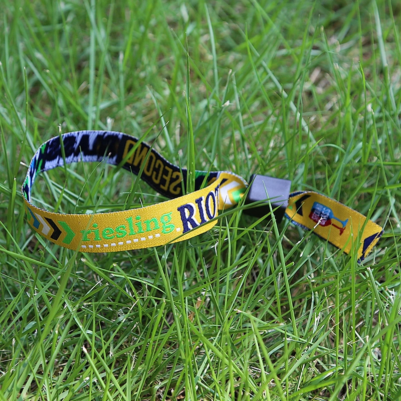 New custom cheap fabric wristbands for festival