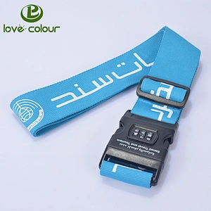 Custom durable adjustable password lock luggage nylon belt / Security Straps