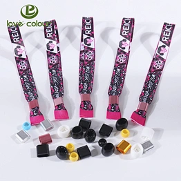 Eco friendly personalized custom printing ribbon wristband for concert