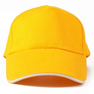 Custom Yellow Color Blank Plain Baseball Cap Hat For Promotion