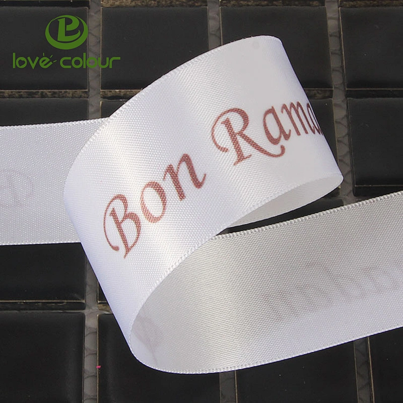 High quality polyester custom satin webbing for wedding decoration